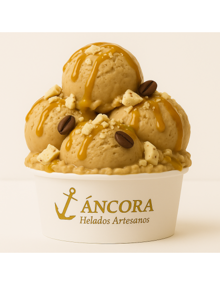 Helado flan de café